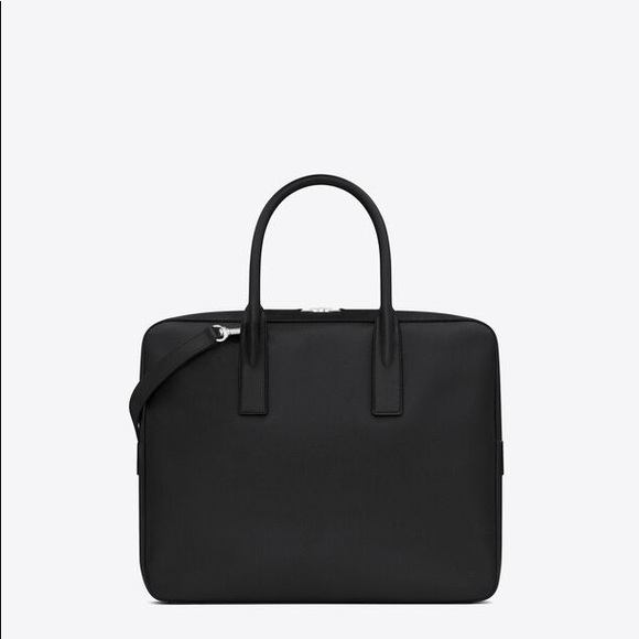 COPY - MUSEUM SMALL FLAT BRIEFCASE TEXTURED LEATHER - Picture 2 of 13